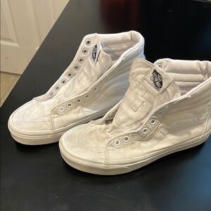 White High-Top Sneakers